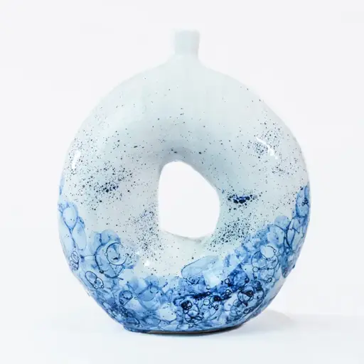 [PR/00047] Jarrón decorativo artesanal océano